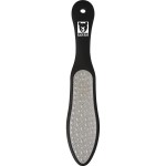 ForPro Black Bear Stainless Steel Pedicure File, Callus Remover Foot File, Double-Sided Professional Quality Tool for Heels and Feet, 10.5 L