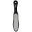 ForPro Black Bear Stainless Steel Pedicure File, Callus Remover Foot File, Double-Sided Professional Quality Tool for Heels and Feet, 10.5 L