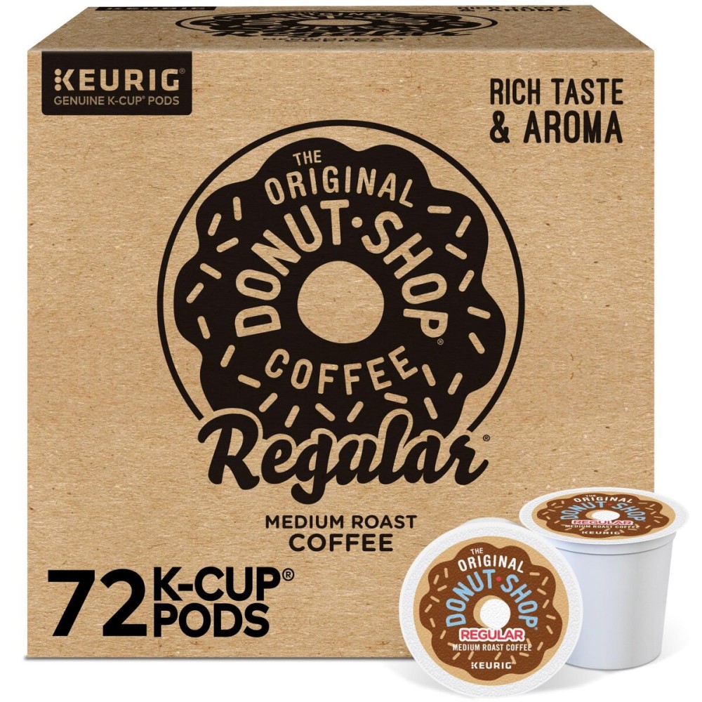 The Original Donut Shop Regular Keurig Single-Serve K-Cup Pods, Medium Roast Coffee, 72 Count