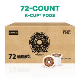 The Original Donut Shop Regular Keurig Single-Serve K-Cup Pods, Medium Roast Coffee, 72 Count