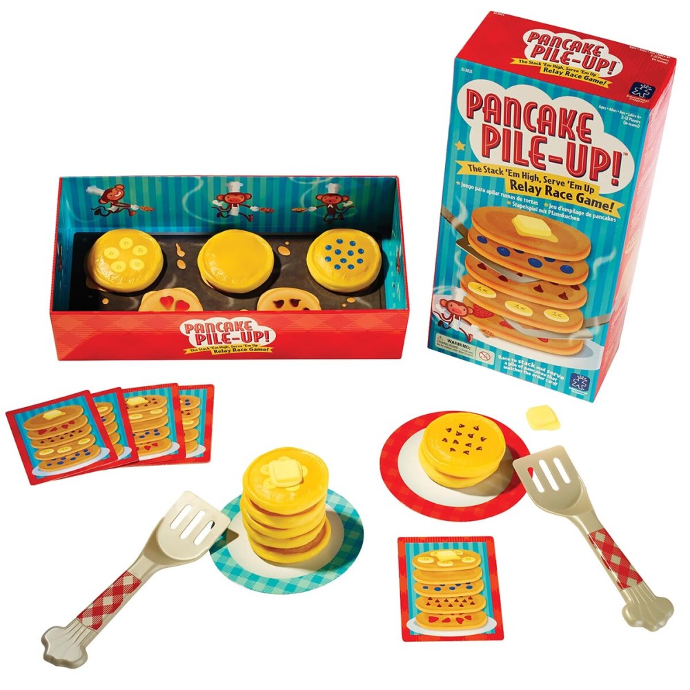 Educational Insights Pancake Pile-Up, Sequence Relay Board Game for Preschoolers, For 2-4 Players, Easter Basket Stuffers for Kids, Gift for Kids Ages 4+ Educational Insights Pancake Pile-Up, Sequence Relay Board Game for Preschoolers, For 2-4 Players, Easter Basket Stuffers for Kids, Gift for Kids Ages 4+