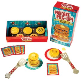 Educational Insights Pancake Pile-Up, Sequence Relay Board Game for Preschoolers, For 2-4 Players, Easter Basket Stuffers for Kids, Gift for Kids Ages 4+