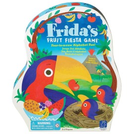 Educational Insights Frida\'s Fruit Fiesta - Toddler Board Games, ABC Learning Toys for Kids Ages 3-5, Preschool Learning Activities, Letter Matching Game, Alphabet Bingo, Classroom Games for Ages 4+