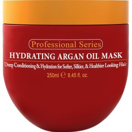 Arvazallia Hydrating Argan Oil Hair Mask and Deep Conditioner for Dry or Damaged Hair (8.45 oz Jar)