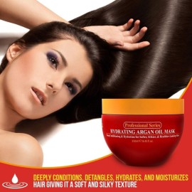 Arvazallia Hydrating Argan Oil Hair Mask and Deep Conditioner for Dry or Damaged Hair (8.45 oz Jar) Arvazallia Hydrating Argan Oil Hair Mask and Deep Conditioner for Dry or Damaged Hair (8.45 oz Jar)