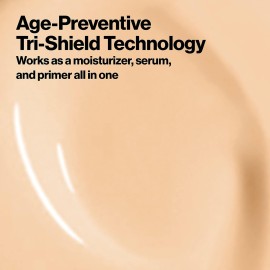 Revlon Liquid Foundation, Age Defying 3XFace Makeup, Anti-Aging and Firming Formula, SPF 30, Longwear Medium Buildable Coverage with Natural Finish, 040 Medium Beige, 1 Fl Oz