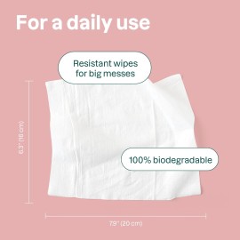 ATTITUDE Biodegradable Baby Wipes, Plant Based Unscented Diaper Wipes for Babies and Newborn, Dermatologically Tested, Vegan, 72 Count (Pack of 3) ATTITUDE Biodegradable Baby Wipes, Plant Based Unscented Diaper Wipes for Babies and Newborn, Dermatologically Tested, Vegan, 72 Count (Pack of 3)