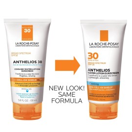 La Roche-Posay Anthelios Cooling Water Sunscreen Lotion, Water Based Sunscreen for Face & Body, Broad Spectrum SPF + Antioxidants, Fast Absorbing Water-Like Texture, Oil Free Sunscreen SPF 30 La Roche-Posay Anthelios Cooling Water Sunscreen Lotion, Water Based Sunscreen for Face & Body, Broad Spectrum SPF + Antioxidants, Fast Absorbing Water-Like Texture, Oil Free Sunscreen SPF 30