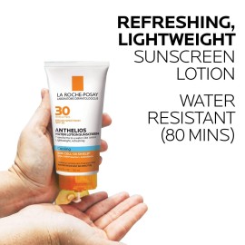 La Roche-Posay Anthelios Cooling Water Sunscreen Lotion, Water Based Sunscreen for Face & Body, Broad Spectrum SPF + Antioxidants, Fast Absorbing Water-Like Texture, Oil Free Sunscreen SPF 30 La Roche-Posay Anthelios Cooling Water Sunscreen Lotion, Water Based Sunscreen for Face & Body, Broad Spectrum SPF + Antioxidants, Fast Absorbing Water-Like Texture, Oil Free Sunscreen SPF 30