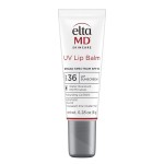 EltaMD UV Lip Balm SPF Sunscreen, Sunscreen Lip Balm with SPF 30+, Protects Dry Cracked Lips, Transparent Zinc Oxide, 0.28 Tube