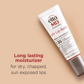EltaMD UV Lip Balm SPF Sunscreen, Sunscreen Lip Balm with SPF 30+, Protects Dry Cracked Lips, Transparent Zinc Oxide, 0.28 Tube EltaMD UV Lip Balm SPF Sunscreen, Sunscreen Lip Balm with SPF 30+, Protects Dry Cracked Lips, Transparent Zinc Oxide, 0.28 Tube