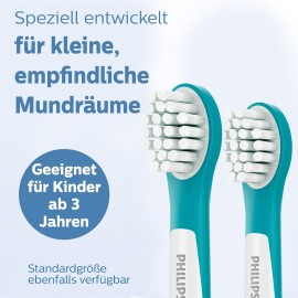 Philips Sonicare Original Brush for Kids HX6034 / 33, Gentle Cleaning of Children\'s Teeth, from 3 Years, 4 Pieces Philips Sonicare Original Brush for Kids HX6034 / 33, Gentle Cleaning of Children\'s Teeth, from 3 Years, 4 Pieces