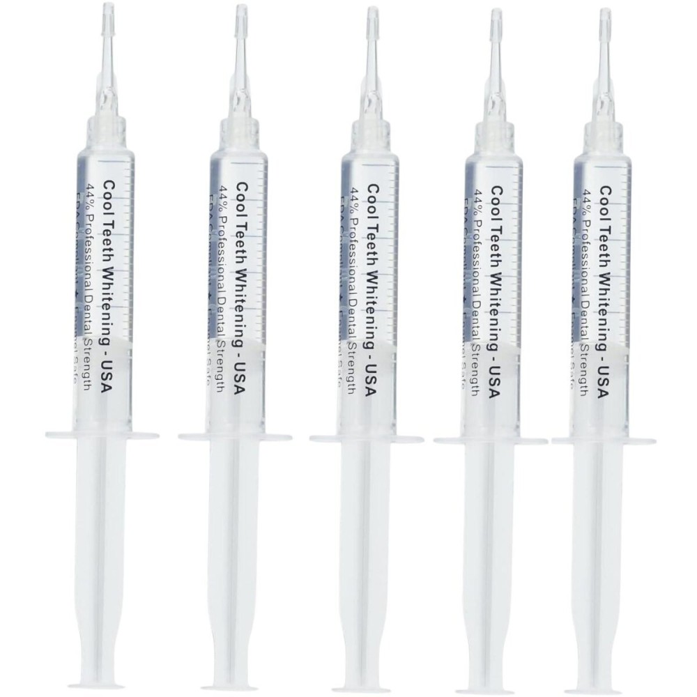 Teeth Whitening Gel for Trays 5 Pcs Fast Acting Teeth Whitening Gel Refill with Strongest 44% Carbamide Peroxide Gel, 2 Bleach Trays Included for Teeth Bleach, Enamel Safe, Gluten Free and Vegan Teeth Whitening Gel for Trays 5 Pcs Fast Acting Teeth Whitening Gel Refill with Strongest 44% Carbamide Peroxide Gel, 2 Bleach Trays Included for Teeth Bleach, Enamel Safe, Gluten Free and Vegan