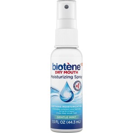 Biotene Moisturizing Dry Mouth Spray, Moisturizing Spray for Dry Mouth and Bad Breath, Gentle Mint - 1.5 fl oz (Pack of 4) Biotene Moisturizing Dry Mouth Spray, Moisturizing Spray for Dry Mouth and Bad Breath, Gentle Mint - 1.5 fl oz (Pack of 4)