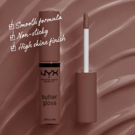 NYX PROFESSIONAL MAKEUP Butter Gloss, Non-Sticky Lip Gloss - Ginger Snap (Chocolate Brown) NYX PROFESSIONAL MAKEUP Butter Gloss, Non-Sticky Lip Gloss - Ginger Snap (Chocolate Brown)