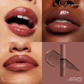 NYX PROFESSIONAL MAKEUP Butter Gloss, Non-Sticky Lip Gloss - Ginger Snap (Chocolate Brown) NYX PROFESSIONAL MAKEUP Butter Gloss, Non-Sticky Lip Gloss - Ginger Snap (Chocolate Brown)