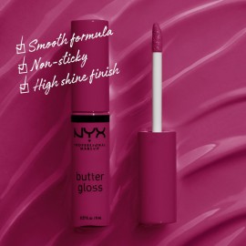 NYX PROFESSIONAL MAKEUP Butter Gloss, Non-Sticky Lip Gloss - Devil\'s Food Cake (Deep Plum) NYX PROFESSIONAL MAKEUP Butter Gloss, Non-Sticky Lip Gloss - Devil\'s Food Cake (Deep Plum)
