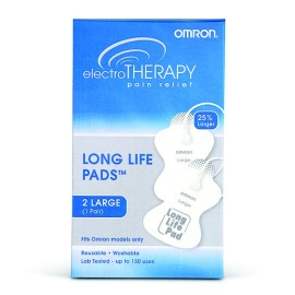 OMRON Long Life Pads for OMRON TENS Unit (PMLLPAD-L) - Large Pads for Electric Muscle Stimulator - Designed for Legs, HIPS, and Thighs OMRON Long Life Pads for OMRON TENS Unit (PMLLPAD-L) - Large Pads for Electric Muscle Stimulator - Designed for Legs, HIPS, and Thighs