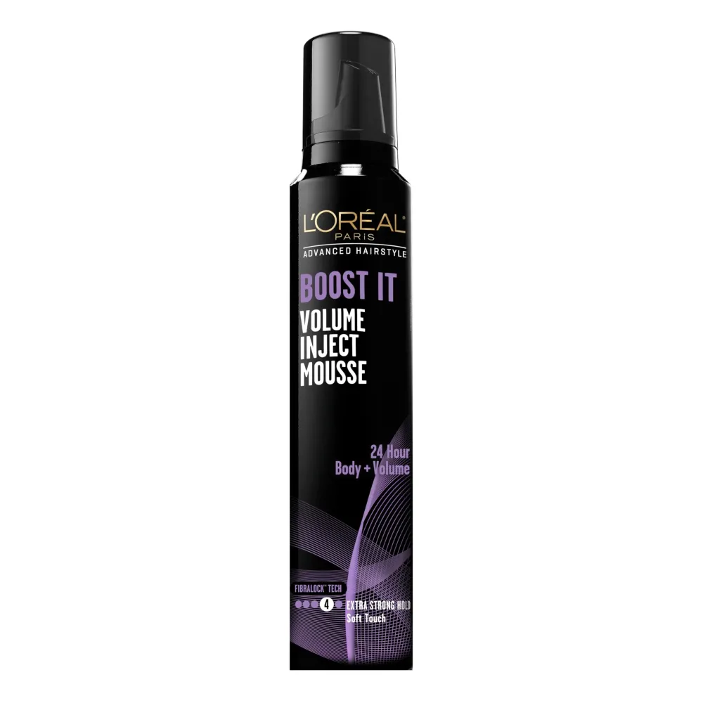 L\'Oreal Paris Hair Care Advanced Hairstyle Boost It Volume Inject Mousse, 8.3 Ounce L\'Oreal Paris Hair Care Advanced Hairstyle Boost It Volume Inject Mousse, 8.3 Ounce