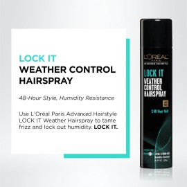 L\'Oral Paris Advanced Hairstyle LOCK IT Weather Control Hairspray, 8.25 oz. (Packaging May Vary) L\'Oral Paris Advanced Hairstyle LOCK IT Weather Control Hairspray, 8.25 oz. (Packaging May Vary)