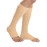 TYNOR Compression Stockings for Men & Women 2 Pack Knee High Length Closed Heel Open Toe Compression Socks Circulation Leg Support for Shin Splints, Swelling, Athletic Running Cycling, Small Beige