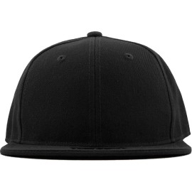 KBETHOS KNW-2364 BLK (8) The Real Original Fitted Flat-Bill Mens Hat True-Fit, 9 Sizes & 20 Colors, Black
