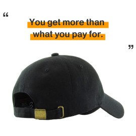 KB-Low BLK Classic Cotton Dad Hat Adjustable Plain Cap. Polo Style Low Profile (Unstructured) (Classic) Black Adjustable KB-Low BLK Classic Cotton Dad Hat Adjustable Plain Cap. Polo Style Low Profile (Unstructured) (Classic) Black Adjustable