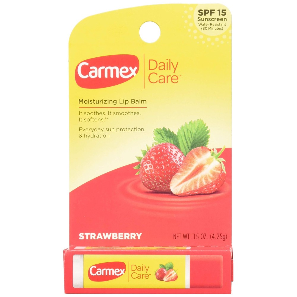 Carmex Lip Balm Stick, Strawberry, 3 Count Carmex Lip Balm Stick, Strawberry, 3 Count