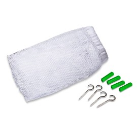 Handy Laundry Jumbo Toy Hammock, White, Organize Stuffed Animals & Children\'s Toys with this Mesh Hammock, Great Decor, Neatly Organizing Kid\'s Toys and Stuffed Animals, Expands to 5.5 feet, (2-Pack)