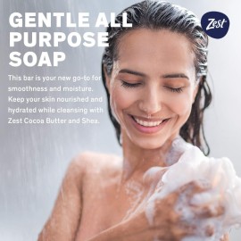 Zest Bar Soap - 8 Bars - Enriched With Cocoa Butter And Shea for Ultra Moisturizing Cleansing - Leaves Your Body Feeling Silky Smooth And Deeply Moisturized Zest Bar Soap - 8 Bars - Enriched With Cocoa Butter And Shea for Ultra Moisturizing Cleansing - Leaves Your Body Feeling Silky Smooth And Deeply Moisturized