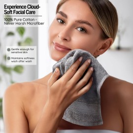 Washcloths, 12 Pack, 100% Extra Soft Ring Spun Cotton Wash Cloth, Size 13 X 13, Soft and Absorbent, Machine Washable, Vibrant Assorted Colors Washcloths, 12 Pack, 100% Extra Soft Ring Spun Cotton Wash Cloth, Size 13 X 13, Soft and Absorbent, Machine Washable, Vibrant Assorted Colors