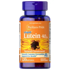Puritan\'s Pride Premium Lutigold Lutein Carotenoid 40mg with Zeaxanthin for Men and Women, Dietary Supplement for Eye Health Support, 8 Month Supply, 120 Easy-to-Swallow Softgels