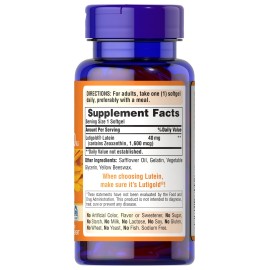 Puritan\'s Pride Premium Lutigold Lutein Carotenoid 40mg with Zeaxanthin for Men and Women, Dietary Supplement for Eye Health Support, 8 Month Supply, 120 Easy-to-Swallow Softgels Puritan\'s Pride Premium Lutigold Lutein Carotenoid 40mg with Zeaxanthin for Men and Women, Dietary Supplement for Eye Health Support, 8 Month Supply, 120 Easy-to-Swallow Softgels