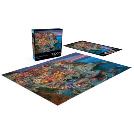 Buffalo Games - Peter Stewart - Cinque Terre - 1000 Piece Jigsaw Puzzle For Adults - Challenging Puzzle Perfect for Game Nights - Finished Size is 26.75 x 19.75 Buffalo Games - Peter Stewart - Cinque Terre - 1000 Piece Jigsaw Puzzle For Adults - Challenging Puzzle Perfect for Game Nights - Finished Size is 26.75 x 19.75