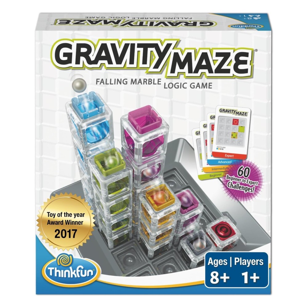 ThinkFun Gravity Maze - Falling Marble Logic Game - Challenging STEM Toy for Kids 8-12 - Gravity Marble Maze - Brain-Building Fun - Educational Gift - Boosts Critical Thinking & Problem Solving ThinkFun Gravity Maze - Falling Marble Logic Game - Challenging STEM Toy for Kids 8-12 - Gravity Marble Maze - Brain-Building Fun - Educational Gift - Boosts Critical Thinking & Problem Solving
