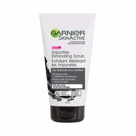 Garnier SkinActive Charcoal Blackhead Eliminating Scrub, 5 Fl Oz (150mL), 1 Count (Packaging Mary Vary) Garnier SkinActive Charcoal Blackhead Eliminating Scrub, 5 Fl Oz (150mL), 1 Count (Packaging Mary Vary)