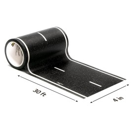 InRoad Toys PlayTape Road Tape for Toy Cars - Sticks to Flat Surfaces, No Residue; 30 ft. x 4 in. Asphalt Road InRoad Toys PlayTape Road Tape for Toy Cars - Sticks to Flat Surfaces, No Residue; 30 ft. x 4 in. Asphalt Road