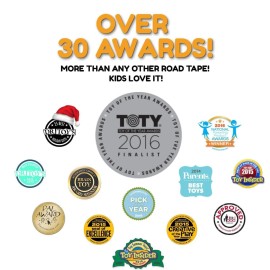 InRoad Toys PlayTape Road Tape for Toy Cars - Sticks to Flat Surfaces, No Residue; 30 ft. x 4 in. Asphalt Road InRoad Toys PlayTape Road Tape for Toy Cars - Sticks to Flat Surfaces, No Residue; 30 ft. x 4 in. Asphalt Road