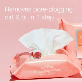 Neutrogena Makeup Remover Wipes, Facial Cleansing Wipes Suitable for Oily & Acne Prone Skin, Wipes Away Bacteria, Dirt & Oil, Scented Facial Wipes with Pink Grapefruit Extract, 50 Count Neutrogena Makeup Remover Wipes, Facial Cleansing Wipes Suitable for Oily & Acne Prone Skin, Wipes Away Bacteria, Dirt & Oil, Scented Facial Wipes with Pink Grapefruit Extract, 50 Count