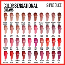 Maybelline Color Sensational Lipstick, Lip Makeup, Cream Finish, Hydrating Lipstick, Nude Lust, Nude ,1 Count Maybelline Color Sensational Lipstick, Lip Makeup, Cream Finish, Hydrating Lipstick, Nude Lust, Nude ,1 Count
