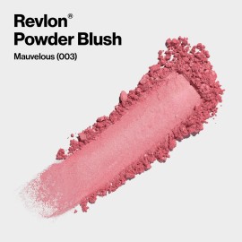 Revlon Powder Blush Face Makeup, High Impact Buildable Color, Lightweight & Smooth Finish, 003 Mauvelous, 0.17 oz