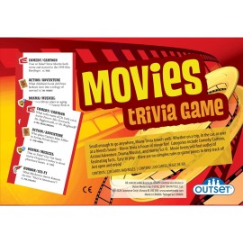 Outset Media Movies Trivia Game - Party Game - Family Game - Travel Game - Fun and Easy to Play - 880 Trivia Questions - for 2 or More Players - Ages 12+ Outset Media Movies Trivia Game - Party Game - Family Game - Travel Game - Fun and Easy to Play - 880 Trivia Questions - for 2 or More Players - Ages 12+