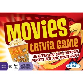 Outset Media Movies Trivia Game - Party Game - Family Game - Travel Game - Fun and Easy to Play - 880 Trivia Questions - for 2 or More Players - Ages 12+ Outset Media Movies Trivia Game - Party Game - Family Game - Travel Game - Fun and Easy to Play - 880 Trivia Questions - for 2 or More Players - Ages 12+