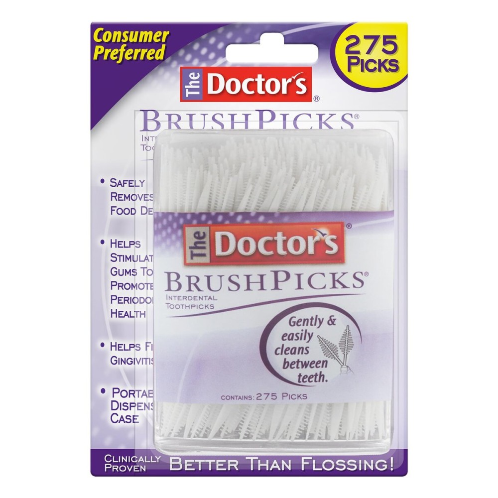 The Doctor\'s BrushPicks Interdental Toothpicks, 275 Picks The Doctor\'s BrushPicks Interdental Toothpicks, 275 Picks