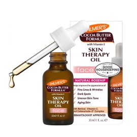 Palmer\'s Cocoa Butter Formula Moisturizing Skin Therapy Oil for Face with Vitamin E, C & 10 Pure Facial Oil Blend, Rosehip Fragrance, 1 Ounce