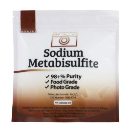 Duda Energy meta01 Sodium Metabisulfite Food Grade/Photo Grade 98.6+% Purity White Granular Solid Crystals, 1 lb.