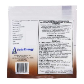 Duda Energy meta01 Sodium Metabisulfite Food Grade/Photo Grade 98.6+% Purity White Granular Solid Crystals, 1 lb.