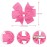 CLLOT 40Pcs 3.5 Inch Boutique Grosgrain Ribbon Pinwheel Hair Bows Alligator Clips For Girls Toddlers Accessories Teens Gifts In Pairs