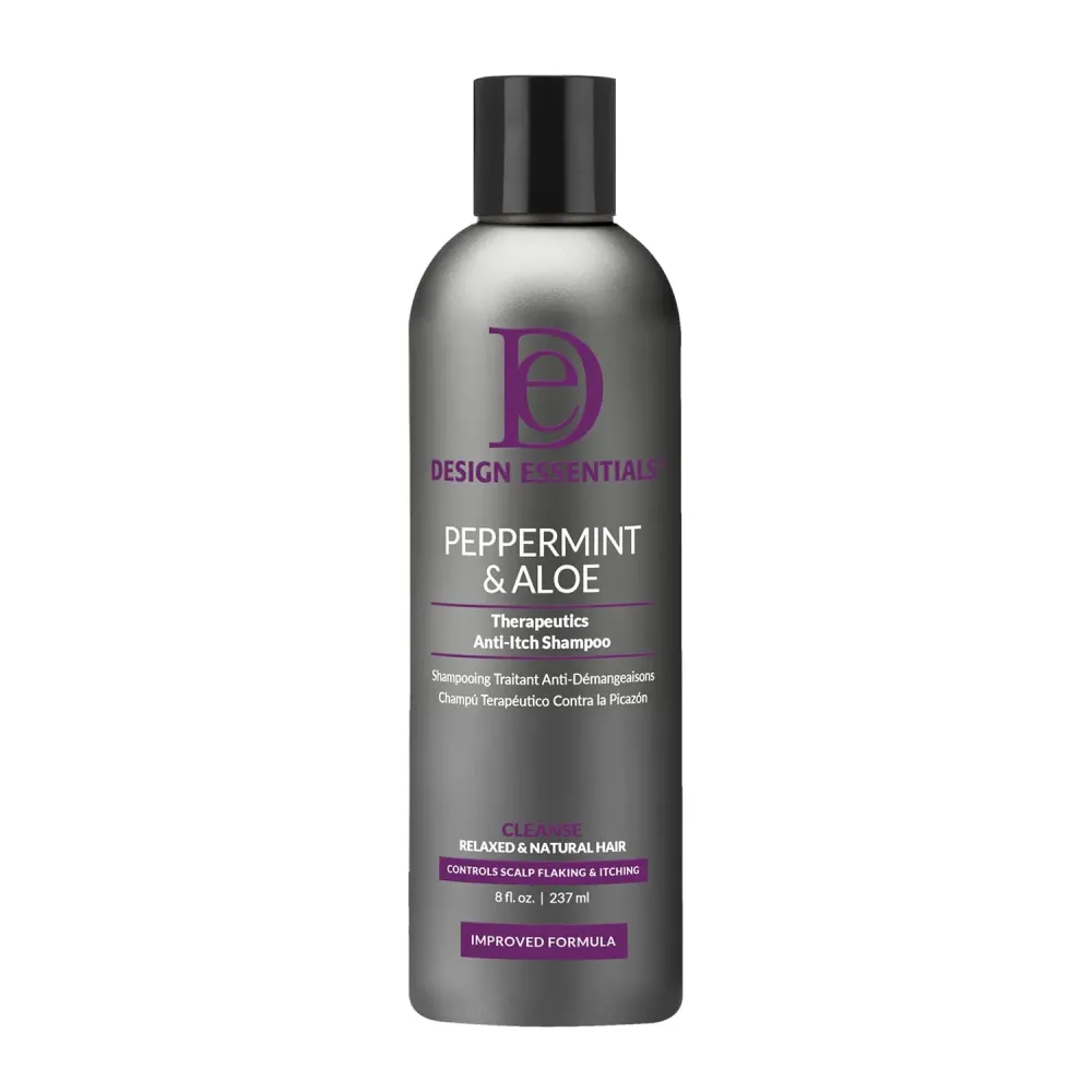 Design Essentials Peppermint & Aloe Therapeutics Anti-Itch Shampoo For Instant Scalp and Dandruff Relief - 8 Oz Design Essentials Peppermint & Aloe Therapeutics Anti-Itch Shampoo For Instant Scalp and Dandruff Relief - 8 Oz