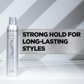 BioSilk Silk Therapy Finishing Spray Firm Hold, Strong-Hold Hairspray For Long-Lasting Styles, Sulfate, Paraben, & Cruelty-Free, 10 Oz